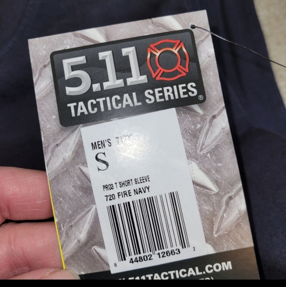5.11 Tactical Men's Small Midnight Blue Pro Tshirt NEW - Picture 4 of 4